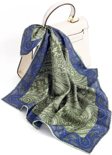 Miniatura 5 de STARWHISPER Bufanda de seda de morera 100% pura, 21 x 21 pulgadas, bufanda de sarga de seda de 0.551 in para mujer, bufanda cuadrada con embalaje