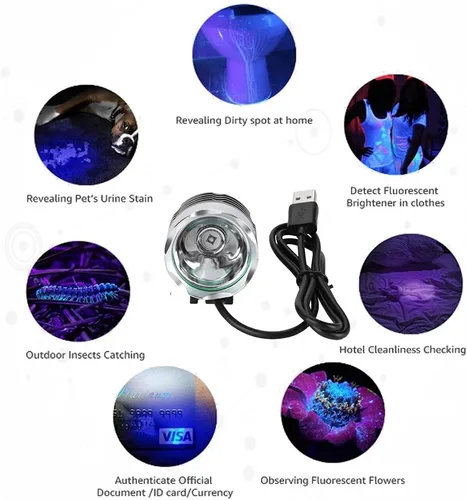 Miniatura 5 de Zopsc Lámpara ligera de curado portátil 9W, mini luz del pegamento del LED con la carga del USB