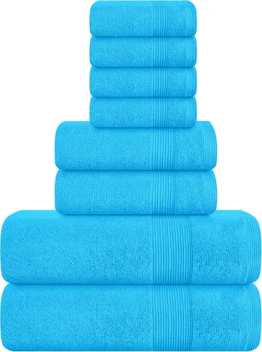 Miniatura 29 de Belizzi Home Toallas de Baño Extragrandes Premium de Algodón Paquete de 2, 35x70 - 100% Algodón Puro - Ideal para Uso Diario - Ultra Suave y Morado