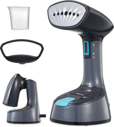 Reemix Vaporizador para ropa, diseño de mano plegable, removedor de arrugas, 0.71 oz/min fuerte penetrante, calentamiento rápido de 25 sec, para el
