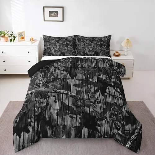 Miniatura 42 de Feelyou Juego de edredón de caza de patos para niñas y niños, edredón de patos de malardo, juego de ropa de cama de caza y pesca, juego de edredón