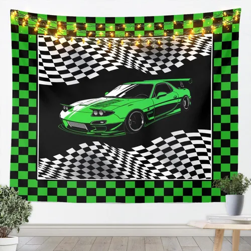 Miniatura 18 de Manfei Tapiz de pared de aviones para niños, diseño de bandera estadounidense, decoración de habitación de niños, niñas y adultos, decoración