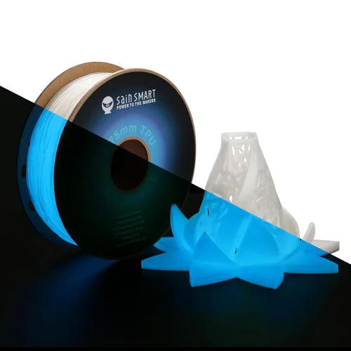 Miniatura 12 de SainSmart filamento de TPU 87A 1.75mm filamento flexible de TPU para impresora 3D, carrete de 1kg, natural