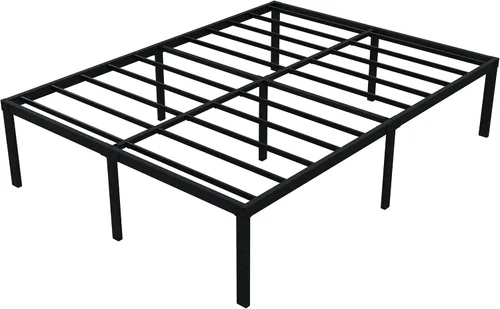 Miniatura 9 de Upcanso Marcos de cama tamaño California King de 18 pulgadas sin necesidad de somier, marco de cama con plataforma tamaño California King con alto