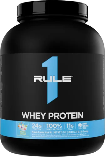 Miniatura 14 de Rule 1 Proteins Proteína de suero – 0.85 oz de proteína de acción rápida de fuentes de suero de leche con EAA y BCAA naturales para la recuperación