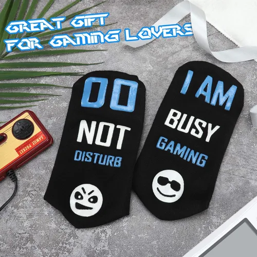 Miniatura 7 de Do Not Disturb I'M Gaming Socks, Teen Boys Gift Teenage Stocking Stuffers Gamer Sock for Men, Father, Dad, Grandson