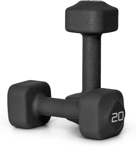 Miniatura 26 de Tone Fitness Pares de Mancuernas de Pesas de Neopreno con Cabeza Cuadrada Antirrodamiento Múltiples Opciones Azul