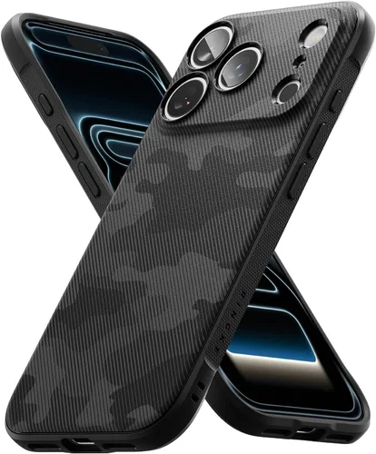Ringke Onyx - Funda para iPhone 17 Pro, [se siente bien en la mano] resistente al aceite y a la suciedad, cubiertas individuales para lentes para