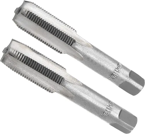 Tapones de roscado a mano, rosca M12 x 1, herramienta métrica de aleación de acero, rosca inferior cónica (aplicaciones: para reparación de roscas