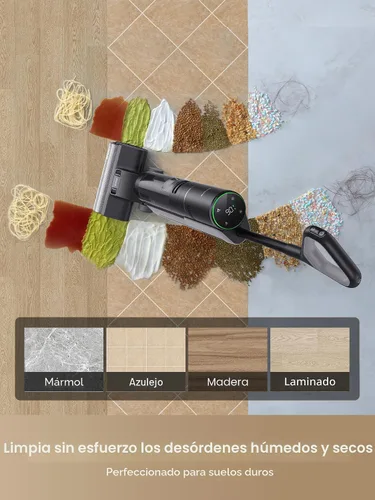 Miniatura 3 de DREAME H12 PRO - Aspiradora para suelos duros, aspiradora y trapeadora al mismo tiempo para suciedad húmeda y seca, autolimpieza automática
