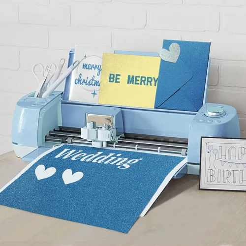 Miniatura 7 de Cartulina azul con purpurina de doble cara de 12x12 - Papel Goefun con purpurina, 24 hojas de cartulina azul marino de 280 GSM/100 libras para hacer