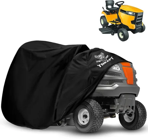 Material resistente al agua mejorado 300D estilo tractor cubierta grande cortacésped con hebilla de viento para todo tipo de clima, XL