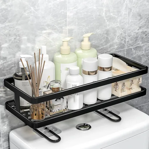 JHDXL Almacenamiento sobre el inodoro, organizador de baño de 1 nivel sobre el inodoro, estante de almacenamiento, organizador de baño