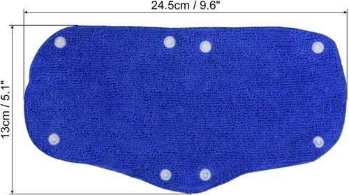 Miniatura 2 de PATIKIL Banda de sudor para casco, paquete de 6 unidades, de algodón, lavable, con botón a presión, para casco de seguridad, color azul