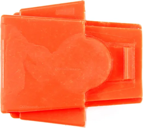 American Safety Trainers - Revistas de entrenamiento de polímero sólido no funcionales, color naranja resplandeciente, fabricado en Estados Unidos,