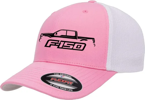 2015-20 Ford F150 Pickup Truck Outline Design Flexfit Trucker Mesh Gorra ajustada