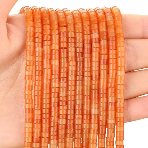 Miniatura 52 de BONNY BOXX 150 piezas de cuentas espaciadoras de jade blanco natural, cuentas sueltas semipreciosas planas redondas de jade heishi para hacer joyas