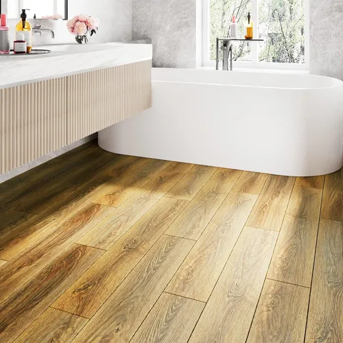 Miniatura 6 de LaCheery Baldosas de Piso de 36"x6" Marrones de Pegar y Despegar con Aspecto de Madera, Baldosas de Láminas de Vinilo Impermeables para Pisos