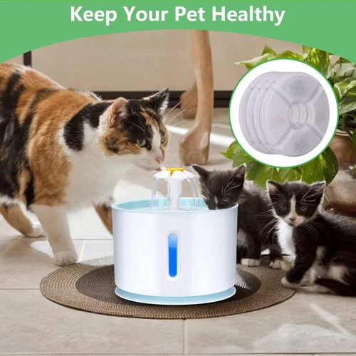 Miniatura 7 de Paquete de 16 filtros de fuente de agua para gatos de repuesto para la mayoría de dispensadores automáticos de fuente de agua de 81 oz/2.4 L