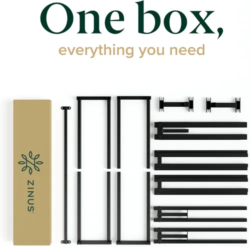 Miniatura 6 de Zinus Joseph - Marco de cama de plataforma de 10 pulgadas, soporte de listones de madera, no necesita somier, embalaje ecológico WonderBox(TM)