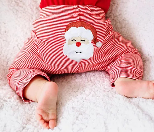 Miniatura 3 de Abbence Conjunto de 4 piezas de traje de Navidad para bebé, niña, niño, Año Nuevo, mi primera Navidad