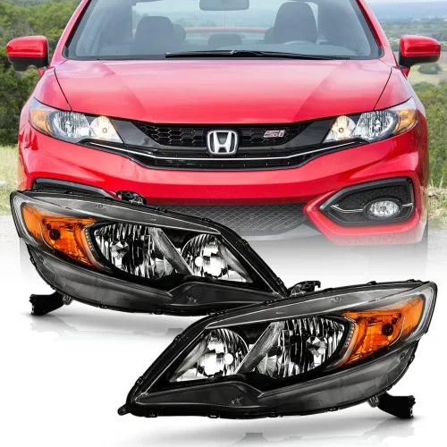 ACANII - Faros delanteros de repuesto para Honda Civic 2 puertas coupé 2014-2015, estilo de fábrica, lado del conductor y del pasajero
