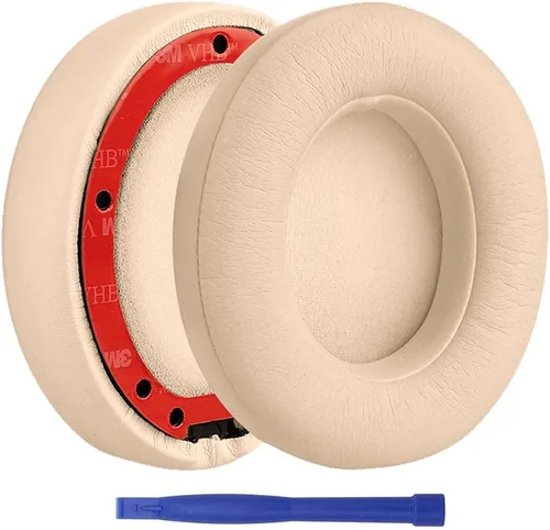 Miniatura 15 de Beats Studio 3 Almohadillas para los oídos, almohadillas de repuesto de piel con proteína de espuma viscoelástica, almohadillas de repuesto