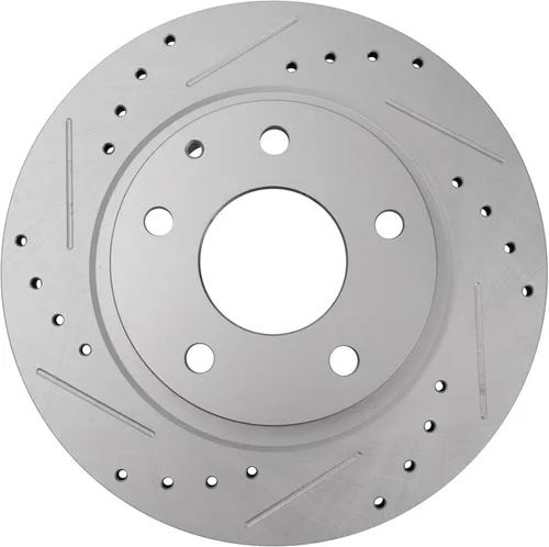 Miniatura 4 de TRQ Juego de rotores de freno de rendimiento trasero con revestimiento G premium compatible con Mazda 6 2014-2021