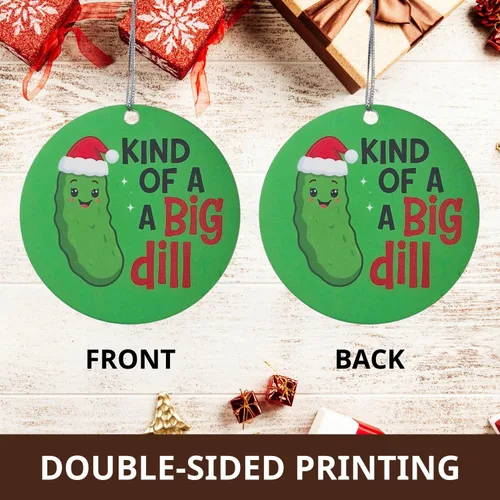Miniatura 2 de Adornos divertidos: novedad "Kind of a Big Dill" para compañeros de trabajo, intercambio de elefantes blancos y humor para adultos