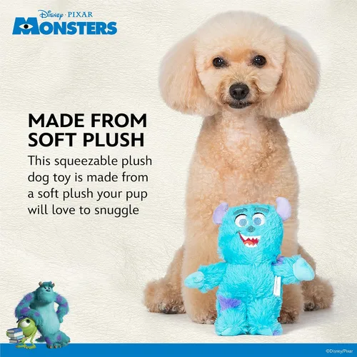 Miniatura 3 de Disney for Pets Pixar's Sulley - Juguete de peluche para perros Pixar de 6 pulgadas Juguete de peluche para perros inspirado en Sulley de Pixar's