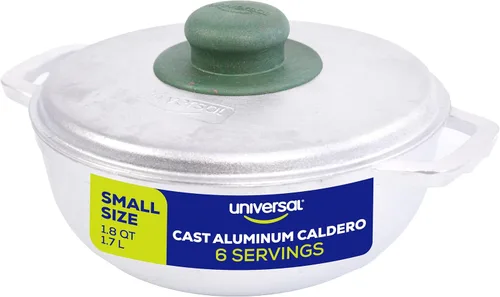 Miniatura 9 de Universal (Tamaño Pequeño) Caldero 7 Tazas - 2.4 QT / 2.3 L, Olla de Aluminio Inoxidable, Distribución de Calor Uniforme y Cocina Rápida, Olla