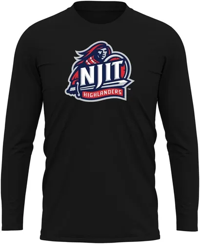Miniatura 150 de Camisa deportiva de manga larga oficial de la NCAA Collegiate para hombre, colección negra con logotipo primario