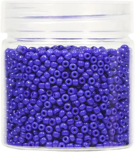 Miniatura 26 de Cuentas de semillas sueltas de color negro opaco, alrededor de 4000 piezas en caja 8/0 de vidrio para hacer joyas, agujero de 0.028 in (negro)