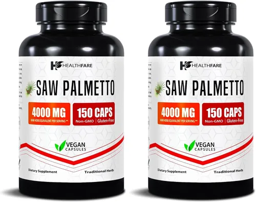 Miniatura 7 de Healthfare Extracto de palma enana americana 150 cápsulas veganas Suplemento herbario extra fuerte Sin OMG, sin gluten Fabricado en Estados