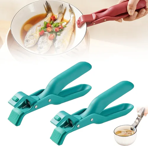 Miniatura 15 de Clip multiusos antiquemaduras para cocina, clip de silicona antideslizante con aislamiento térmico antiquemaduras, clip multifunción antiquemaduras