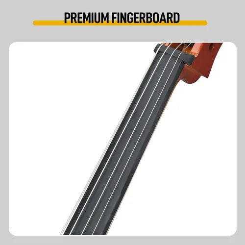 Miniatura 6 de Kit de violonchelo eléctrico 4/4 para adultos, principiantes, juego completo de violonchelo de tamaño completo con bolsa portátil, arco, colofonia