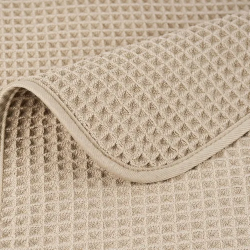 Miniatura 6 de POLYTE Sábanas de baño de microfibra de secado rápido de 430 GSM sin pelusas, 70 x 35 pulgadas, juego de 2 (tejido gofre)