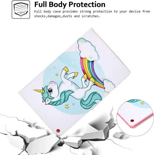 Miniatura 3 de Funda tipo cartera para tableta Amazon Fire HD 10 (5ª generación/7ª generación/9ª generación), soporte plegable delgado