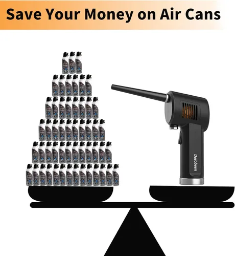 Miniatura 3 de DOROBEEN Plumero de Aire Comprimido, Inalámbrico Portátil Recargable de Aire Comprimido, 33000 RPM Plumero de Aire Eléctrico para Limpieza