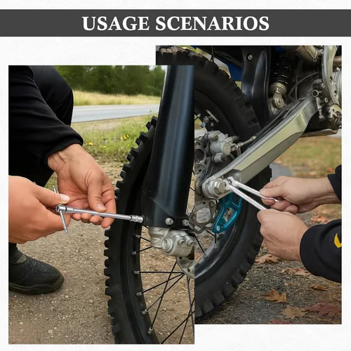 Miniatura 7 de Kit de Herramientas de Motocross de 26 Piezas Incluye Llave Combinada, Broca Hexagonal, Brocas, Manga, Destornillador, Controlador de Mango en T