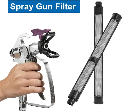 Miniatura 3 de Paquete de 10 filtros de pistola de pulverización sin aire 287032 adecuados para pistola de pulverización Graco Filtro 60 malla