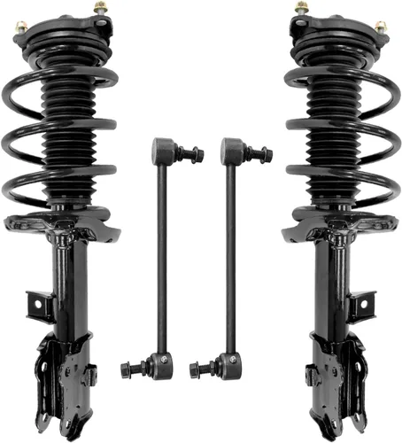 Miniatura 41 de Detroit Axle - Kit de 4 piezas RWD Puntales Delanteros Barras Estabilizadoras para Ford F-150 2021 2022 2023 2024, 2 Puntales con Resorte Helicoidal