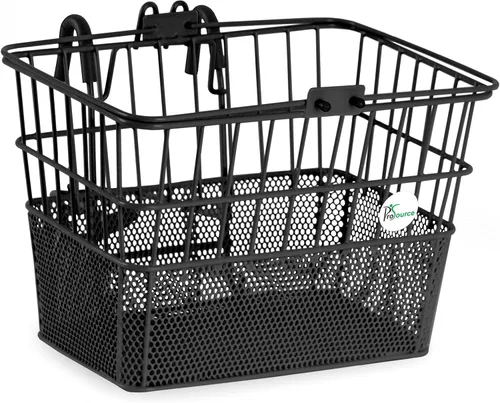 Miniatura 8 de ProSource Bicycle Front Basket for All Ages, Detachable Bike Basket with Adjustable Straps, Fits Most Bikes, 15LB Capacity
