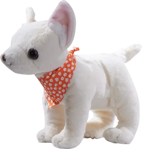 Miniatura 2 de DILLY DUDU Cachorro crema perro de peluche Chihuahua peluche de 10 pulgadas