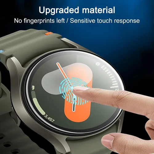 Miniatura 4 de Paquete de 3 protectores de pantalla para Samsung Galaxy Watch 7 de 1.575 pulgadas (1.575 in), película delgada transparente flexible de cobertura
