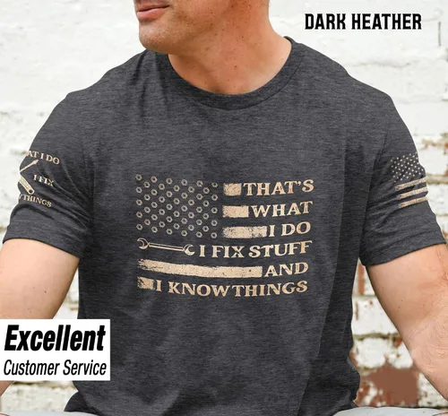 Miniatura 3 de Camiseta I Fix Stuff para hombre, camiseta Know Things 11