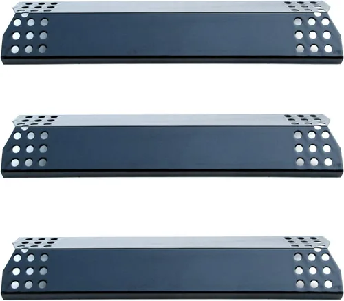 Parts DP129 (paquete de 3) escudo térmico de acero porcelánico/placas térmicas de repuesto para Sunbeam, Nexgrill, Grill Master, Charbroil, Kitchen
