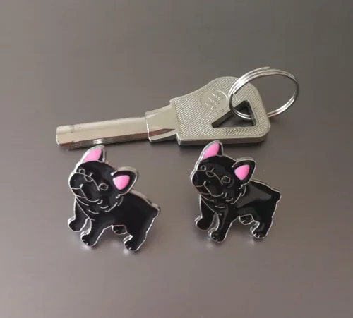 Miniatura 30 de Broche de perro carlino encantador para mascotas, broche de ramillete de metal, placa de identificación para perro, regalo de cumpleaños de Navidad