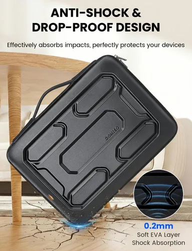 Miniatura 3 de DOMISO Funda para portátil AA51, Negro, 14 pulg.