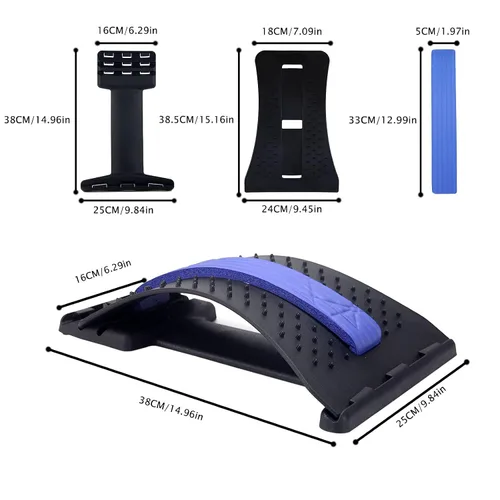 Miniatura 8 de Dispositivo de estiramiento de espalda, estirador de espalda baja YoofZLer para cama, silla y automóvil, masajeador de apoyo para aliviar el dolor